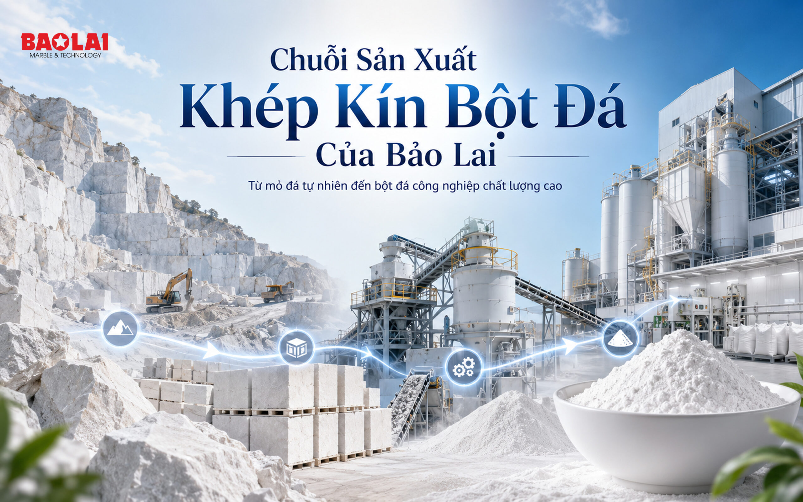 Chuỗi Sản Xuất Khép Kín Bột Đá Của Bảo Lai